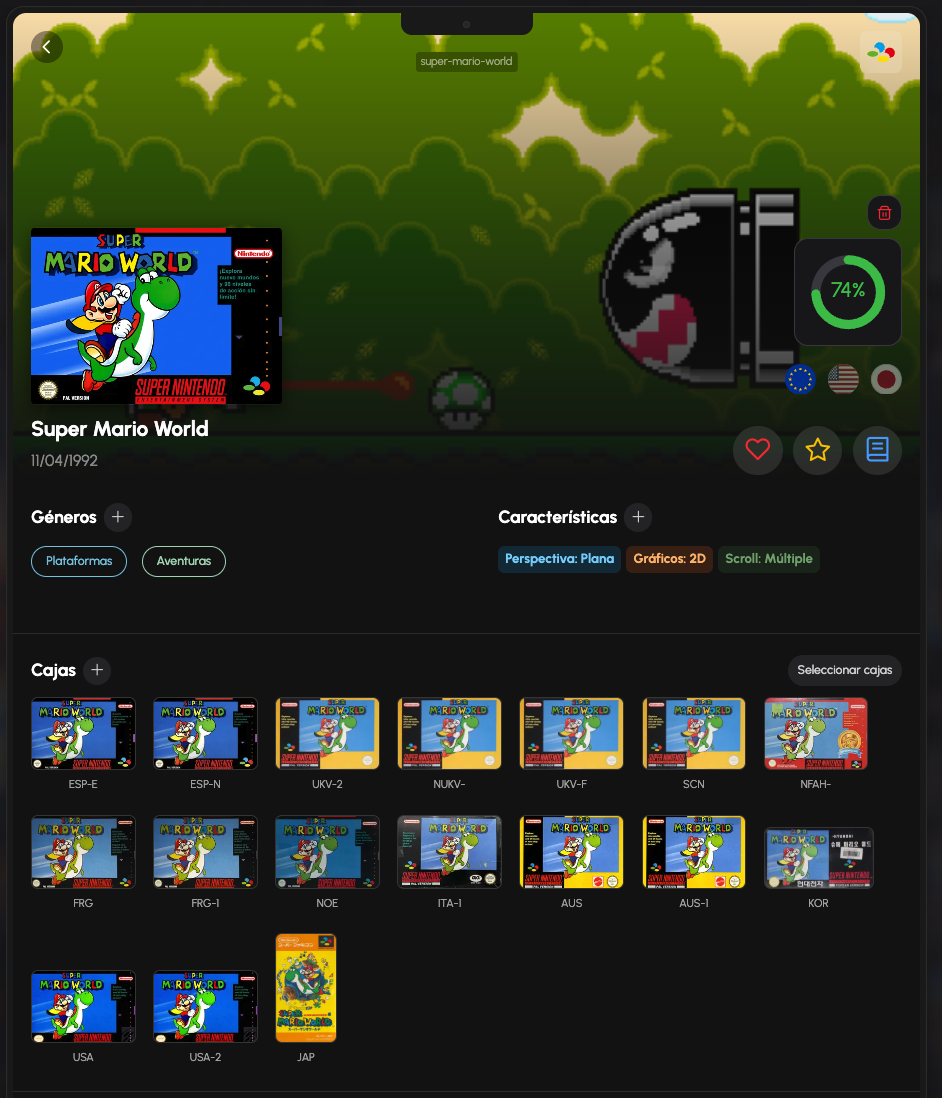 RetroAffinity — Vista de escritorio